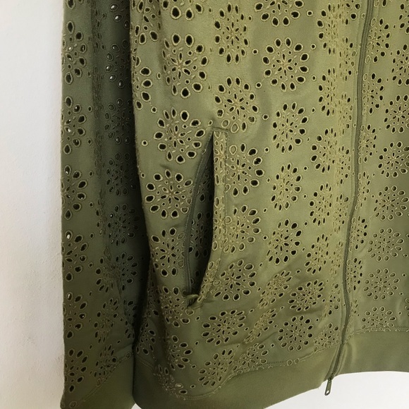 NWT Puma Fenty Green Zip Embroidered Edge Jacket - Picture 8 of 8